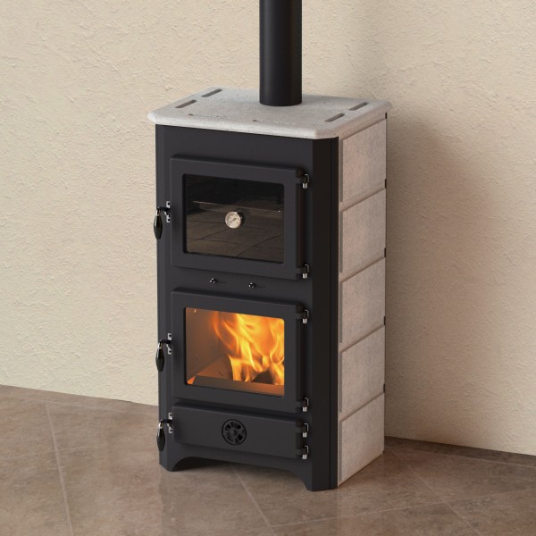 Poêle à bois bouilleur avec four Thermo Vulkan Plus