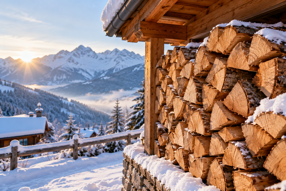 Préparer son stock de bois pour l'hiver en Savoie et Haute-Savoie