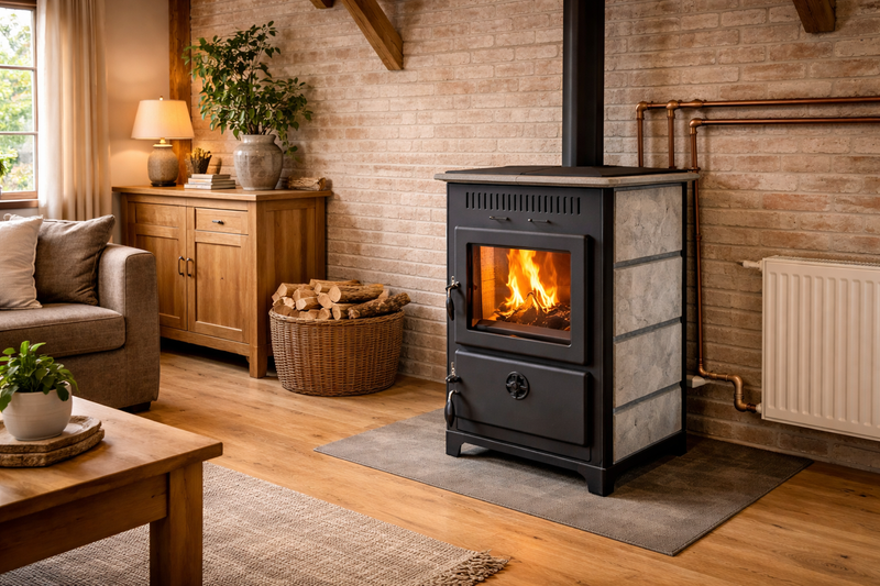 Poêle chauffage central