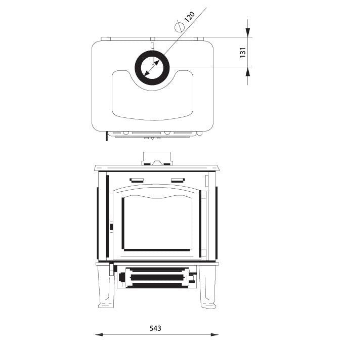 Poêle Fonte FERGUSS SHORT