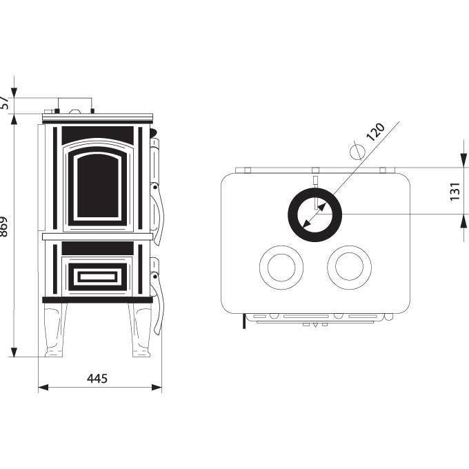 Poêle Fonte FERGUSS LUX