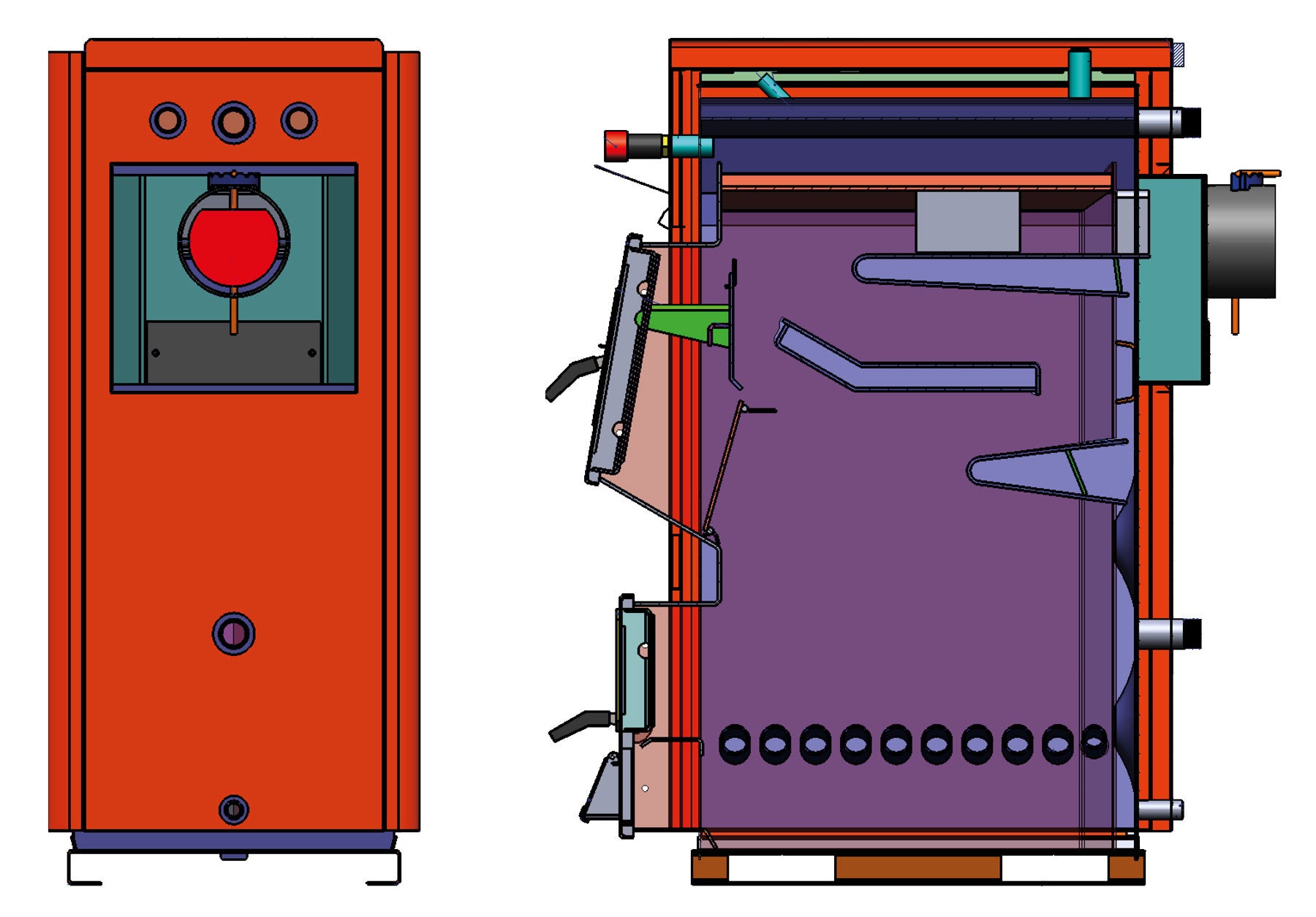 Chaudière à bois TKU 50 kW T-PRO